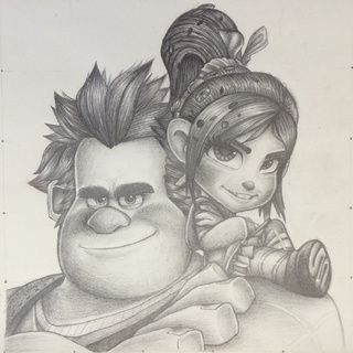 320x320 vanellope and ralph from wreck it ralph the movie that was too - Wreck It Ralph Drawing