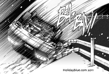 379x257 crash m a n g a w o r l d - Wrecked Car Drawing