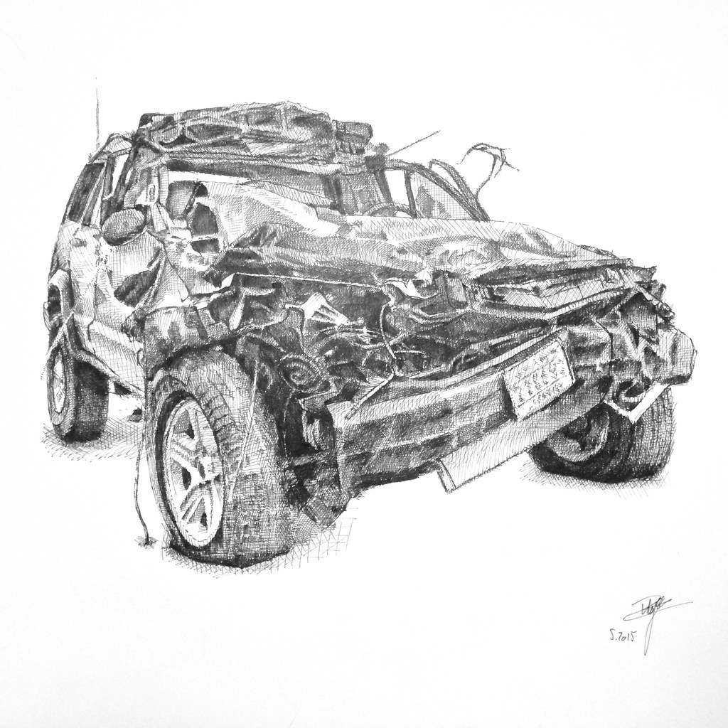 1024x1024 the world's newest photos of crash and drawing - Wrecked Car Drawing