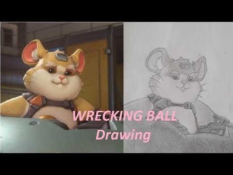 480x360 Overwatch - Wrecking Ball Drawing