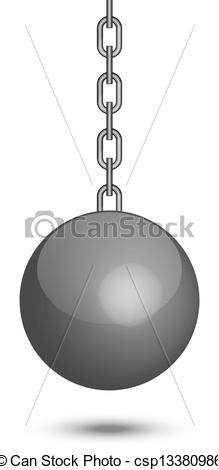219x470 Wrecking Ball Hitting Wall Clipart And Stock Illustrations - Wrecking Ball Drawing