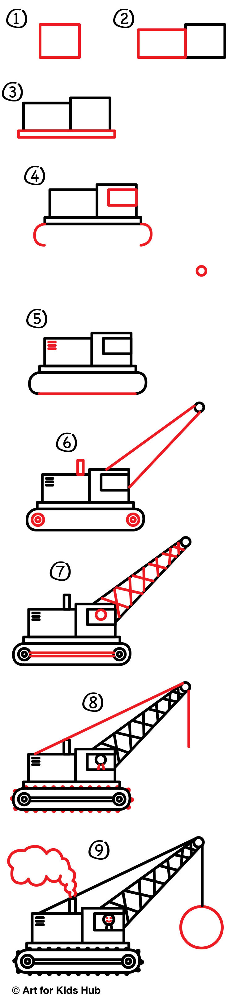 750x3252 How To Draw A Wrecking Ball Crane - Wrecking Ball Drawing