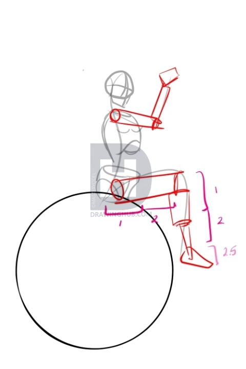 480x720 How To Draw Miley Cyrus On A Wrecking Ball, Step - Wrecking Ball Drawing