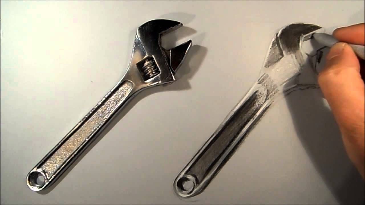 1280x720 realism challenge - Wrench Drawing