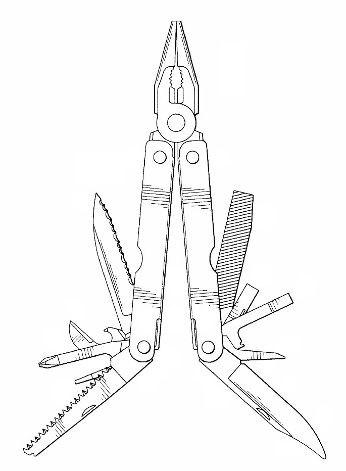 685x932 Photos Line Drawing Tool - Wrench Sketch Drawing