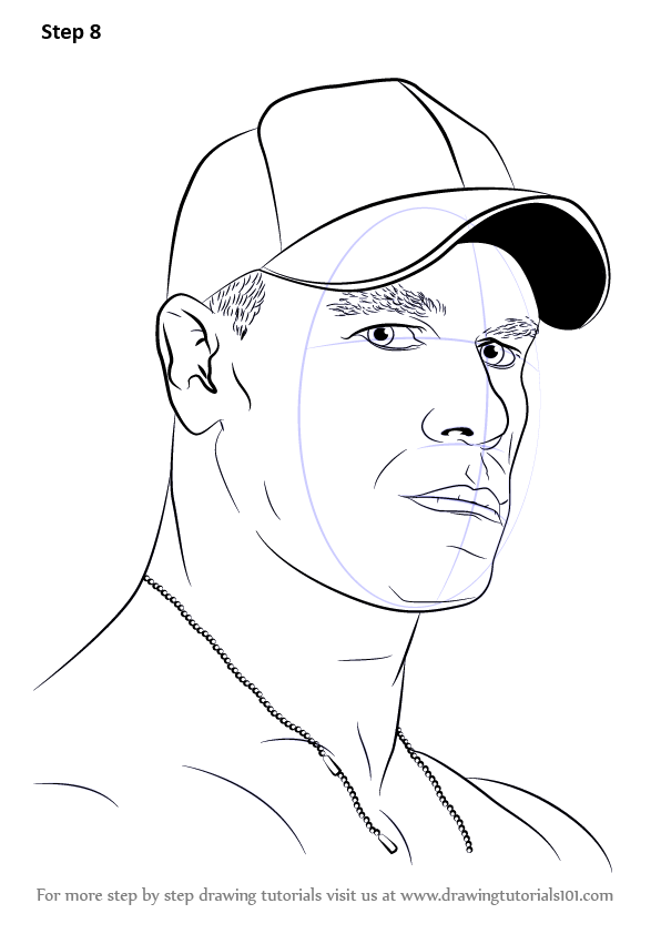596x842 Learn How To Draw John Cena - Wrestling Drawings