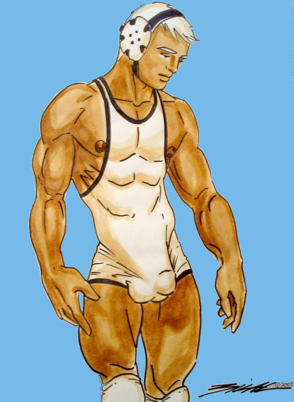 600x819 photos wrestling images art drawings - Wrestling Drawings