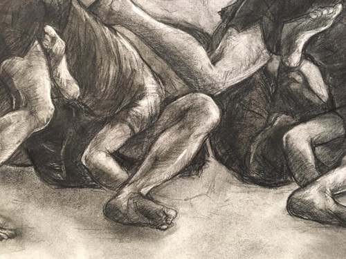 500x375 wrestling drawings and prints exhibition - Wrestling Drawings