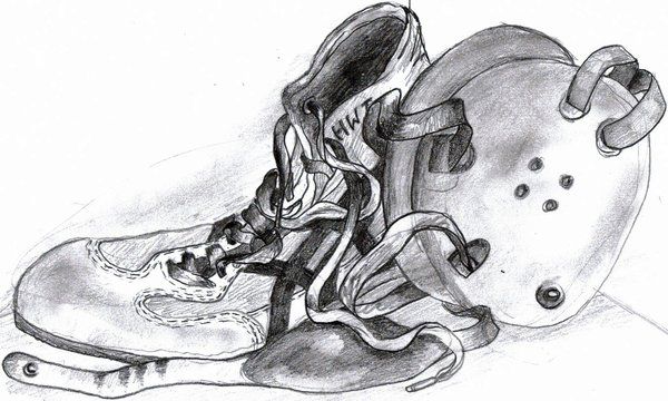 600x360 wrestling still life - Wrestling Headgear Drawing