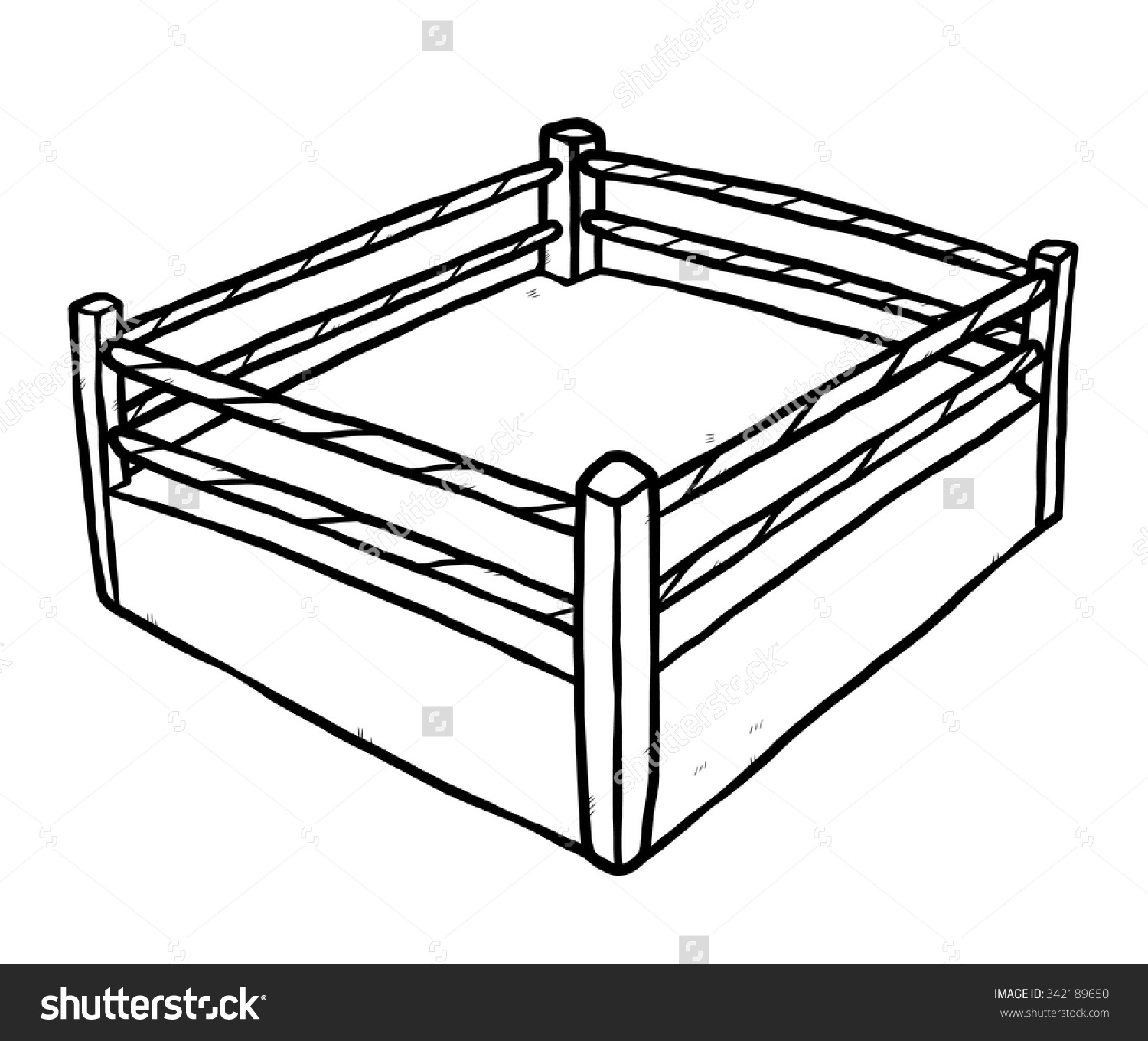boxing ring drawing