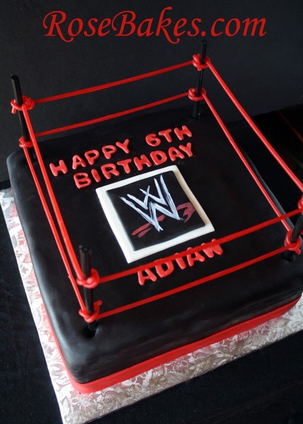 600x839 wwe wrestling birthday cake recipes to cook wrestling birthday - Wrestling Ring Drawing