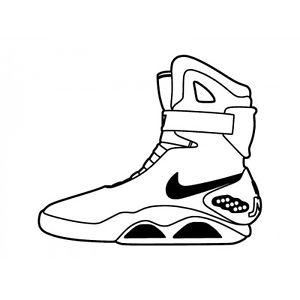 300x300 download back to the future shoes drawing clipart nike mag air - Wrestling Shoes Drawing