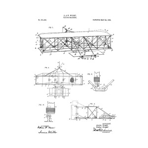 300x300 Wright Flyer - Wright Brothers Drawing