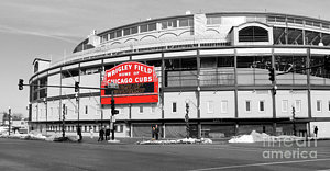 300x156 b w wrigley years young photograph - Wrigley Field Drawing