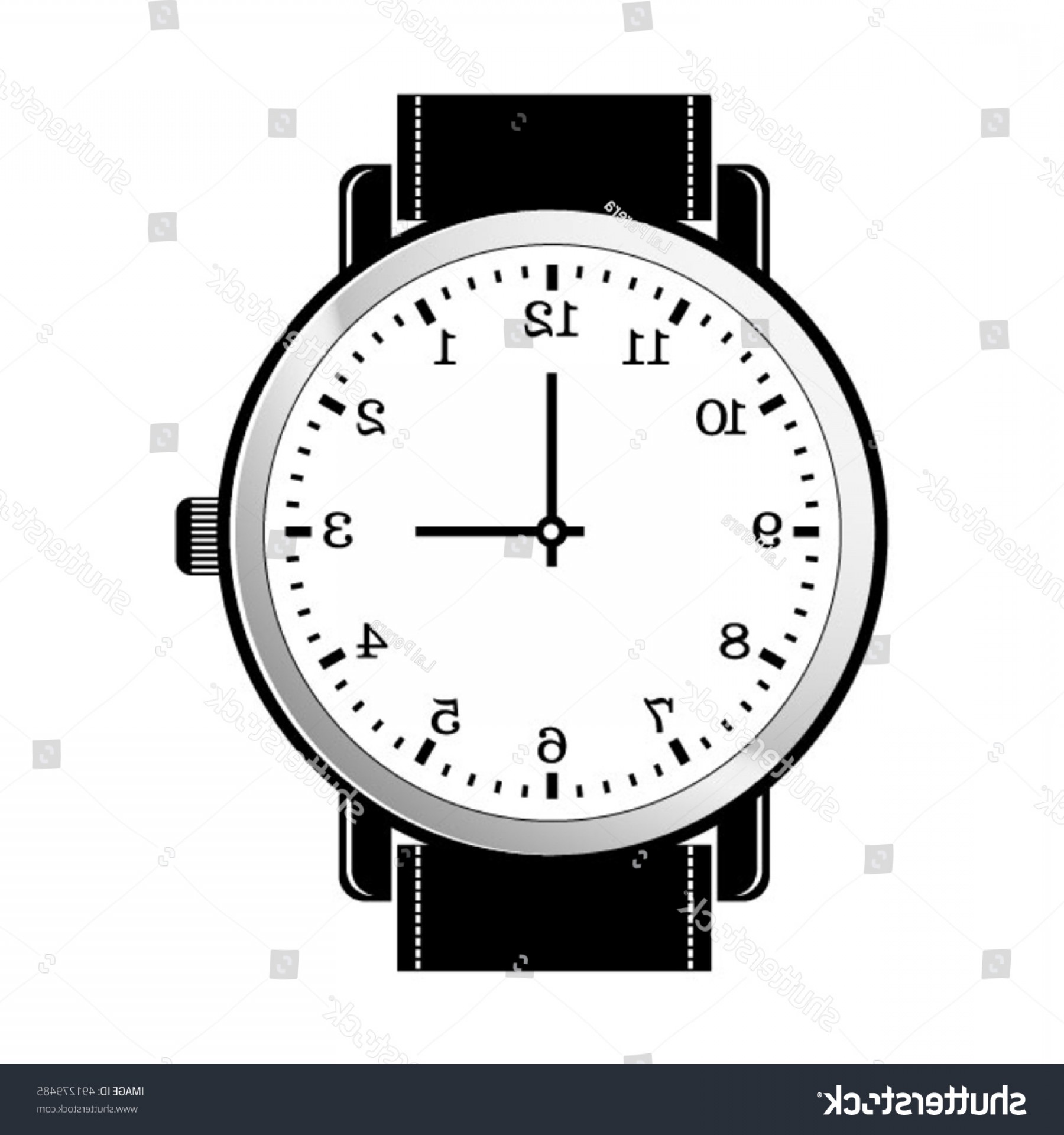 1800x1920 gent wrist watch black whitevector drawing soidergi - Wrist Watch Drawing