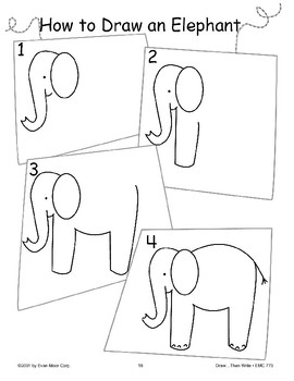 270x350 Elephant - Write Drawing