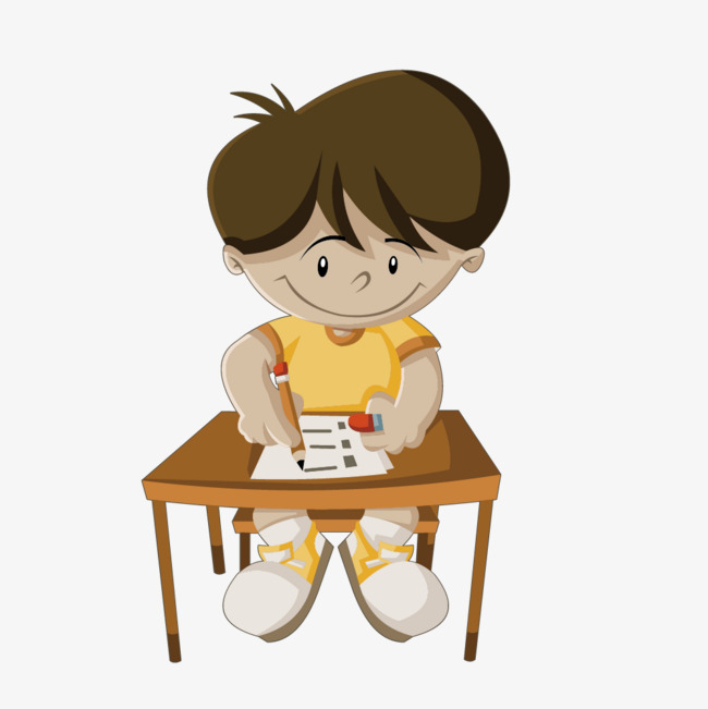 650x651 vector drawing boy writing desk, draw, desk, write png and vector - Write Drawing