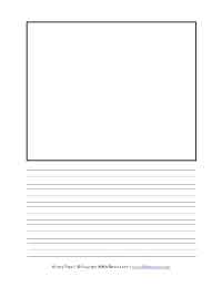 200x259 Primary Handwriting Paper All Kids Network - Writing And Drawing Template For Kindergarten