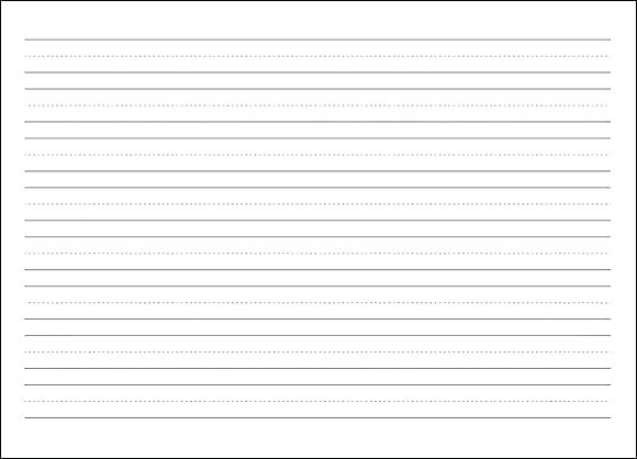 580x418 Writing Paper Worksheets - Writing And Drawing Template For Kindergarten