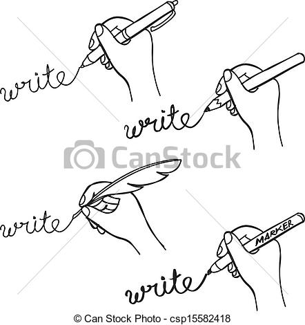 442x470 Doodle Hand Writing - Writing Drawing