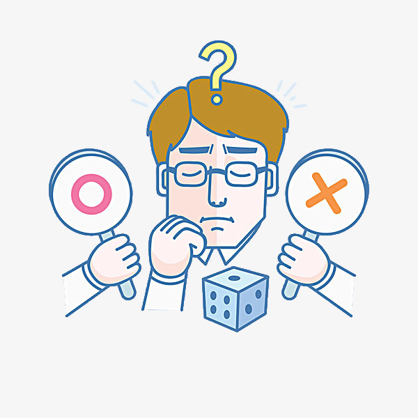 600x600 The Man Who Is Right And Wrong, Man Clipart, Cartoon Hand Drawing - Wrong Drawing