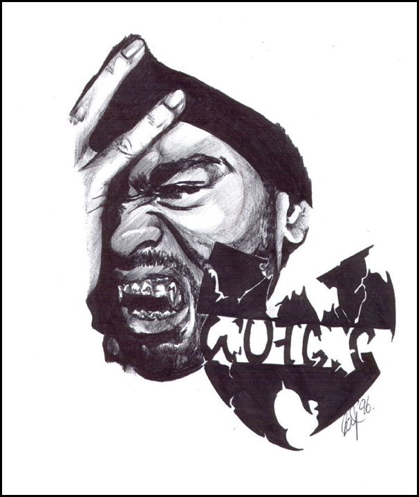 606x719 Method Man - Wu Tang Drawing