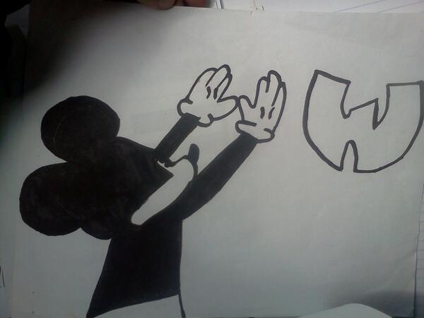 600x450 Simba Mozart Sinatra On Twitter My Micky Mouse Wu Tang - Wu Tang Drawing