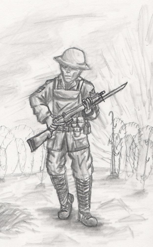 Ww1 Soldier Drawing at Explore collection of Ww1