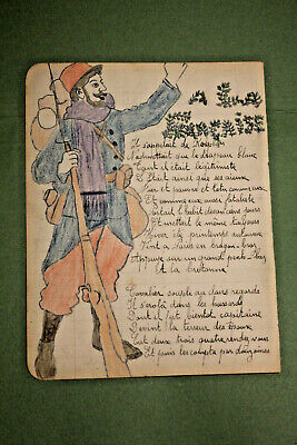 267x400 military manuscript handwritten song french way soldier - Ww1 Soldier Drawing
