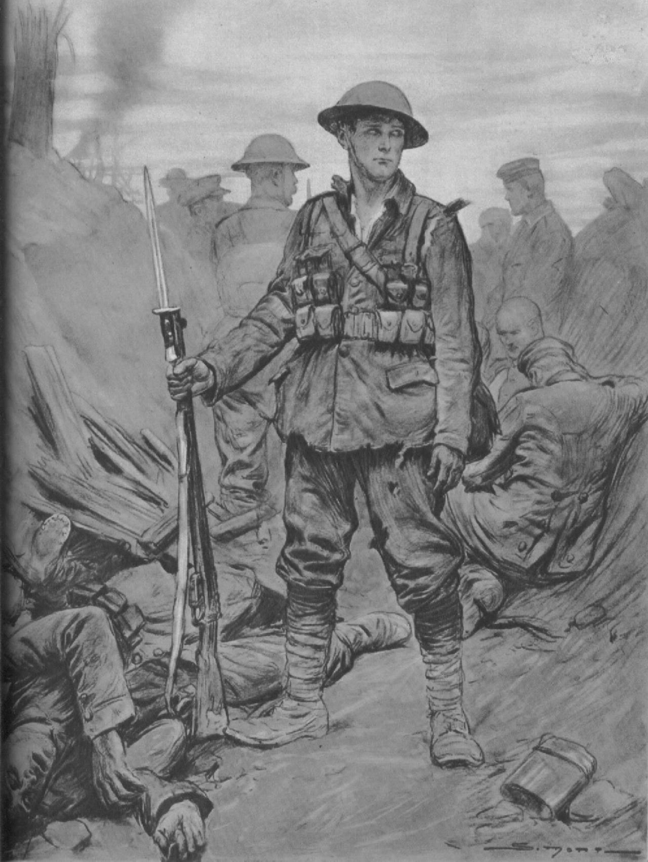 Ww1 Soldier Drawing at PaintingValley.com | Explore collection of Ww1 ...