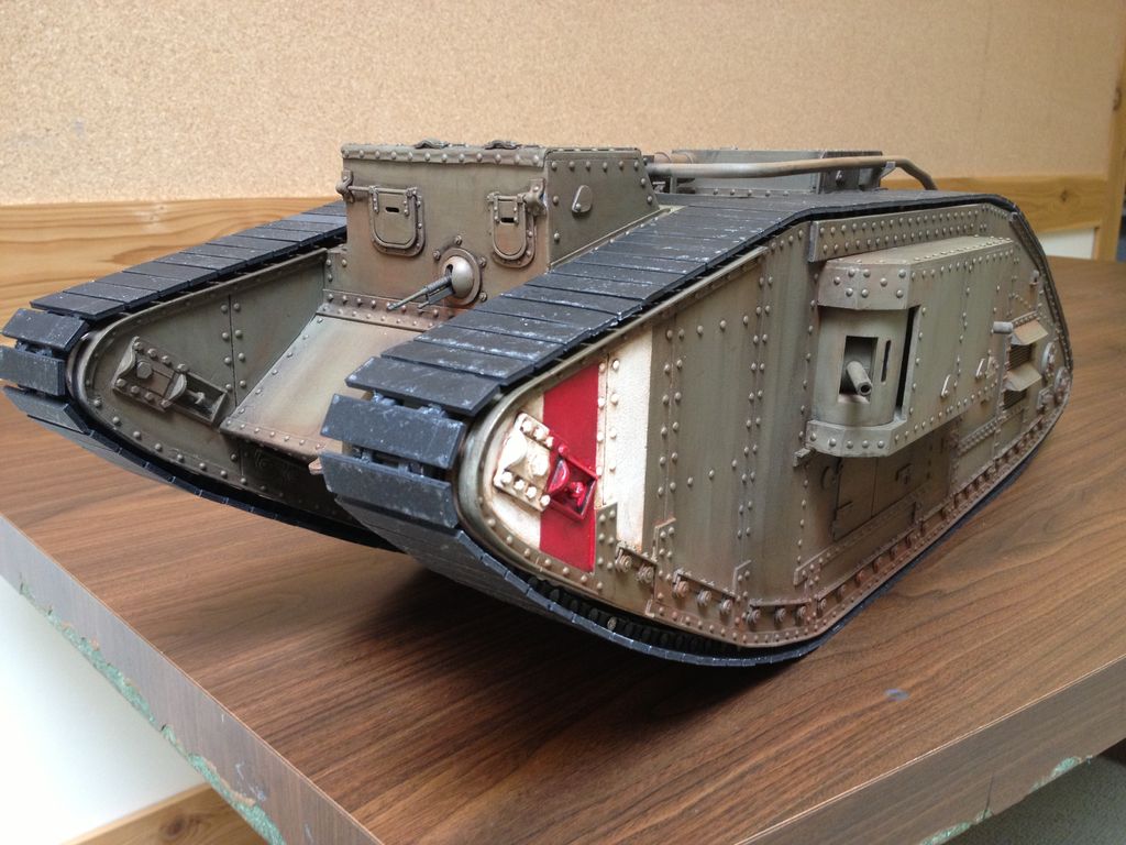 1024x768 Rc Replica Tank Steps - Ww1 Tank Drawing