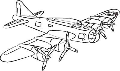 400x238 how to draw world war ii planes in steps how to draw - Ww2 Airplane Drawing