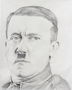240x300 Young Hitler Drawing - Ww2 Drawings
