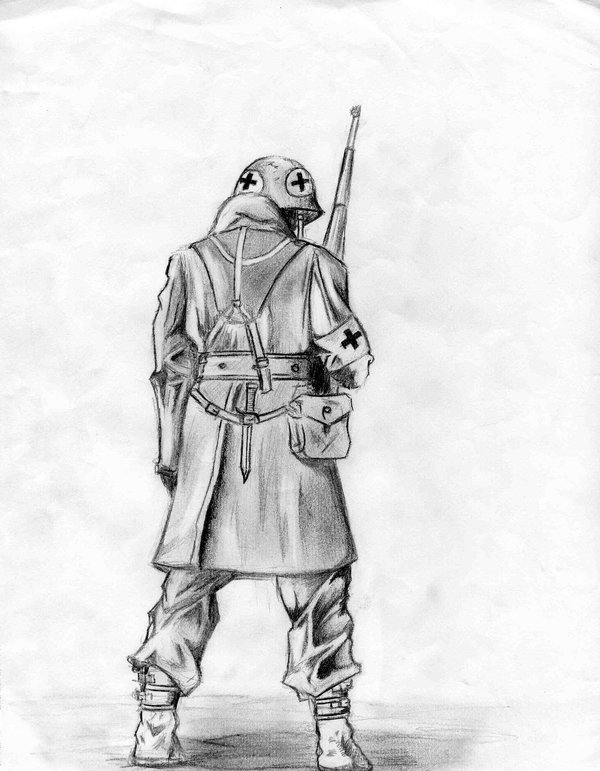 Ww2 Soldier Drawing at Explore collection of Ww2