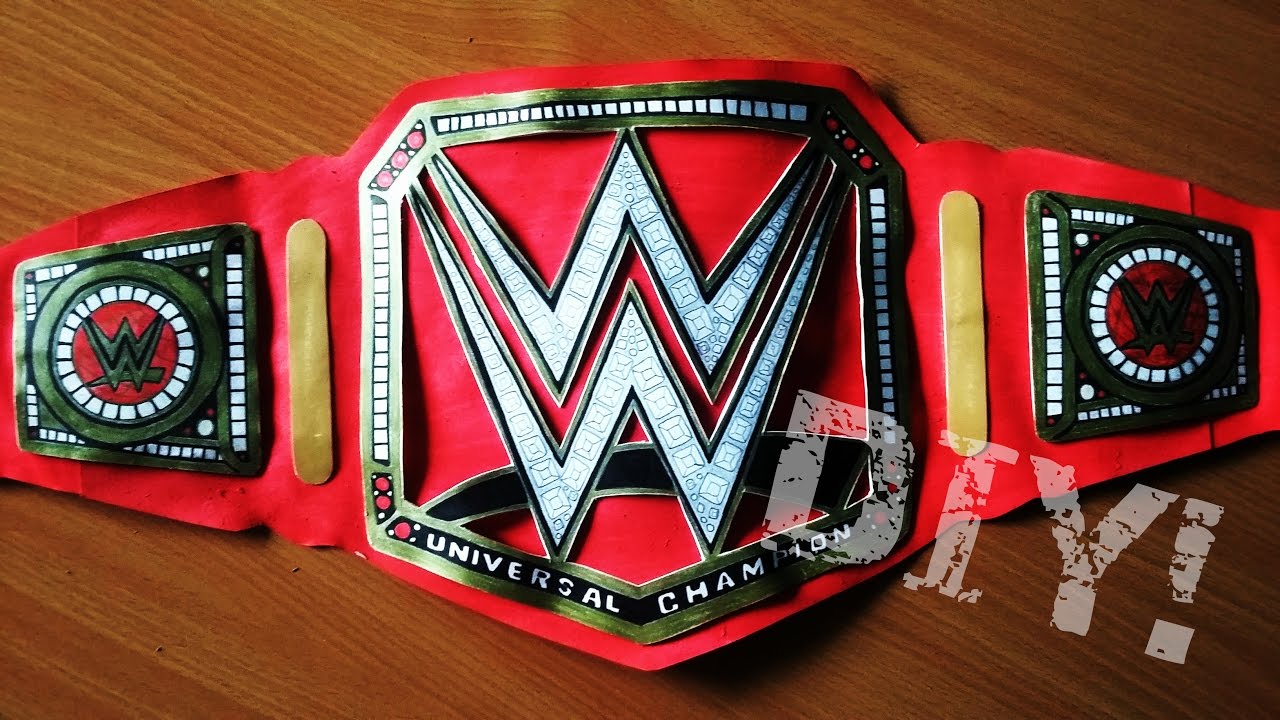 1280x720 how to make wwe universal championship title belt - Wwe Belt Drawing