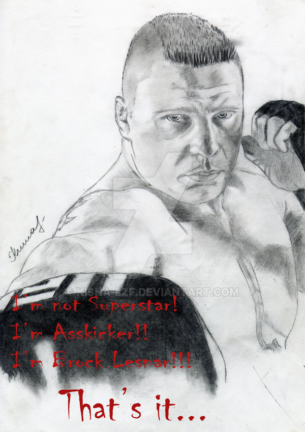 600x849 Brock Lesnar - Wwe Brock Lesnar Drawing