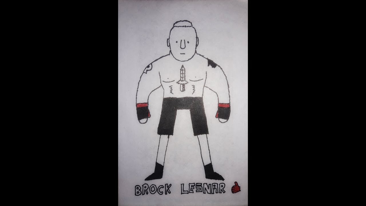 1280x720 how to draw brock lesnar wwe - Wwe Brock Lesnar Drawing