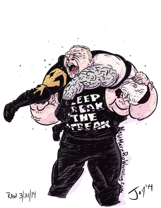 525x679 Monday Night Draw! - Wwe Brock Lesnar Drawing