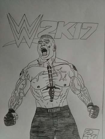 350x466 Parth Chhipa - Wwe Brock Lesnar Drawing