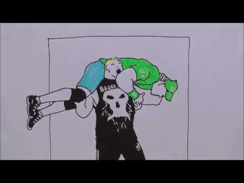480x360 Speed Drawing John Cena Vs Brock Lesnar - Wwe Brock Lesnar Drawing