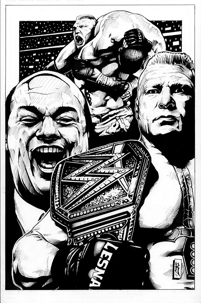 Wwe Brock Lesnar Drawing at PaintingValley.com | Explore collection of ...