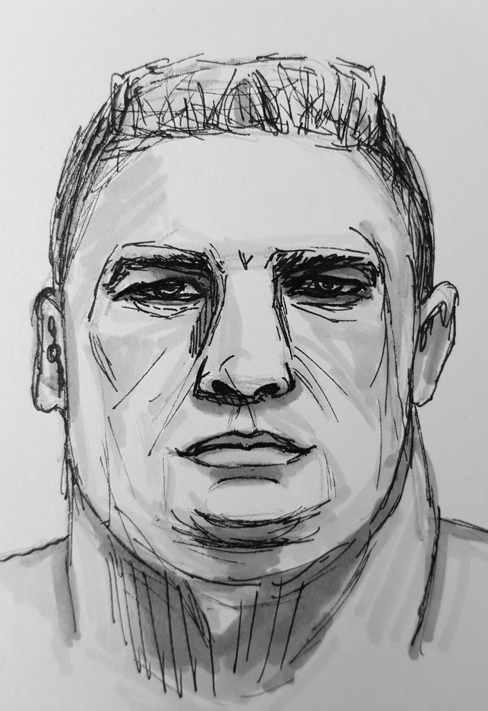 703x1024 Wrestling Doodles On Twitter Brock Lesnar Sketch - Wwe Brock Lesnar Drawing