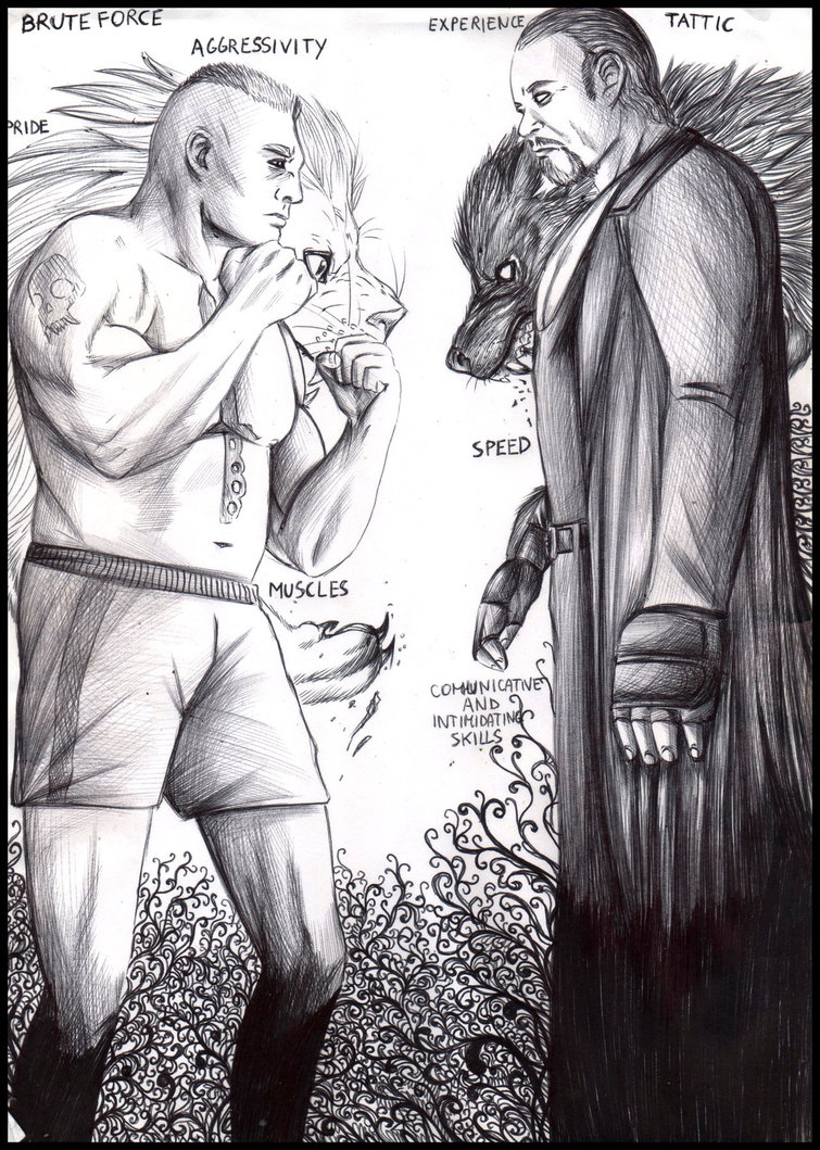 755x1059 undertaker drawing logo wwe for free download - Wwe Brock Lesnar Drawing
