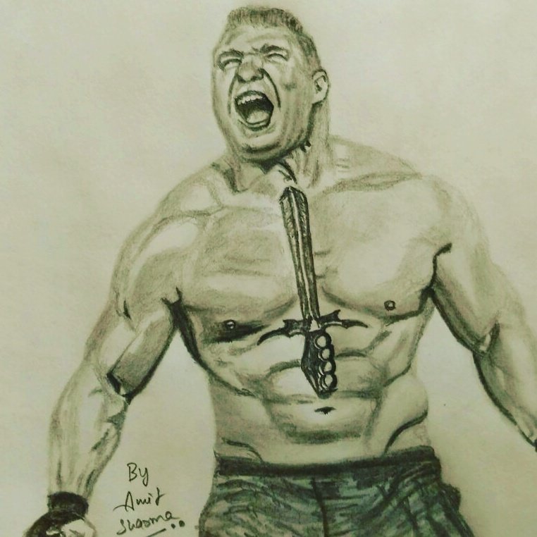 Wwe Brock Lesnar Drawing at PaintingValley.com | Explore collection of ...