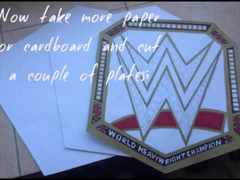 480x360 how to make a wwe world heavyweight championship belt - Wwe Championship Drawing