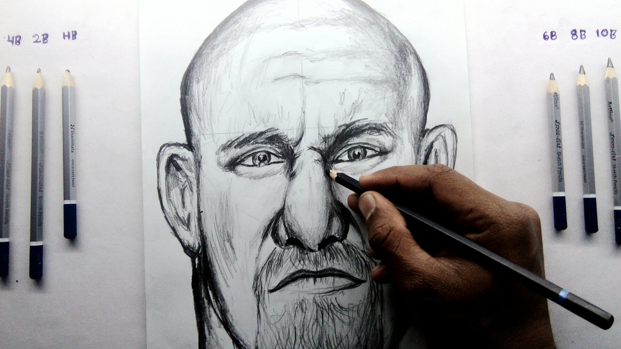 1280x720 How To Draw Wwe Superstar Bill Goldberg Step - Wwe Drawing
