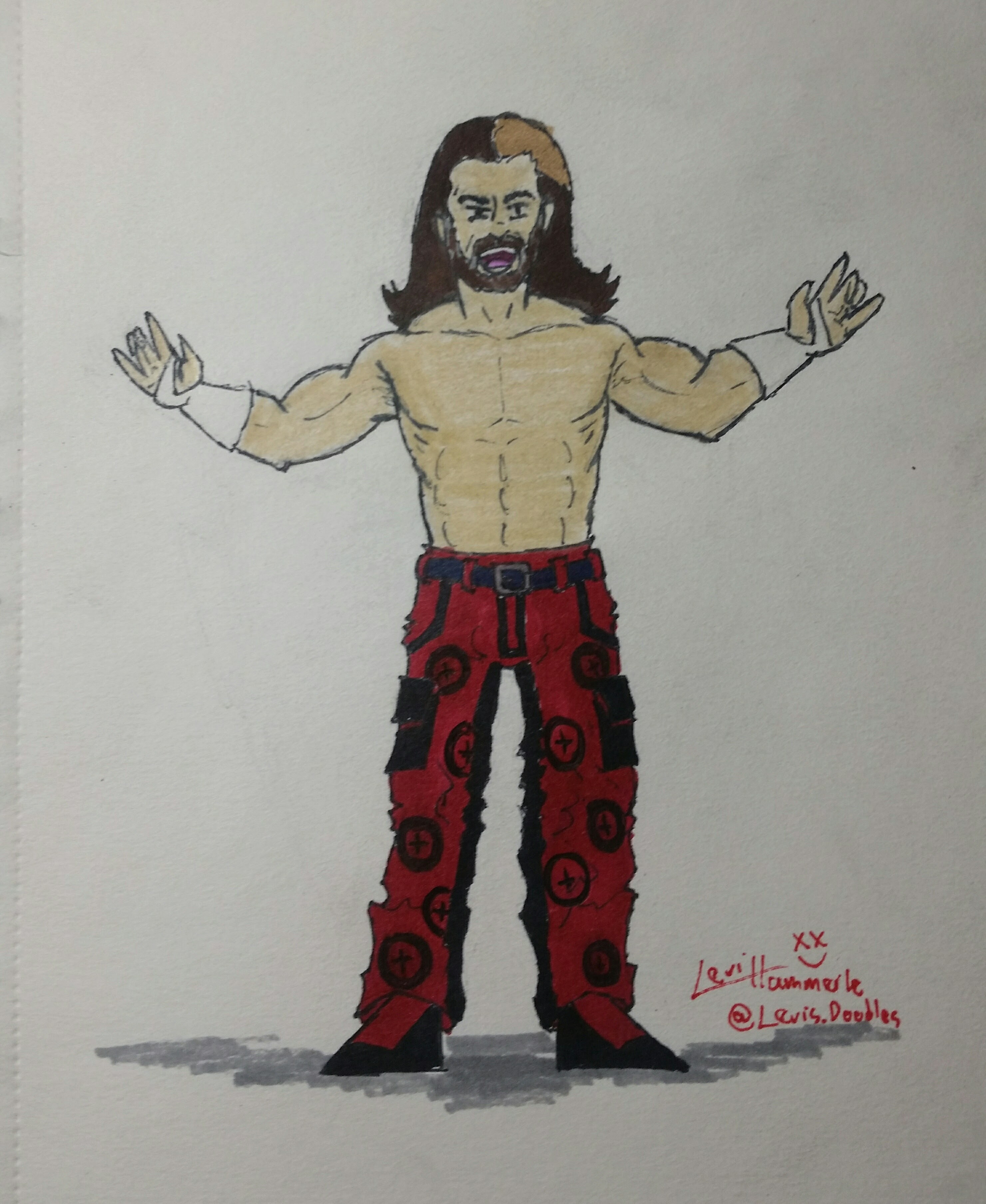 2961x3615 Some Wwe Cartoonish Drawings - Wwe Drawing