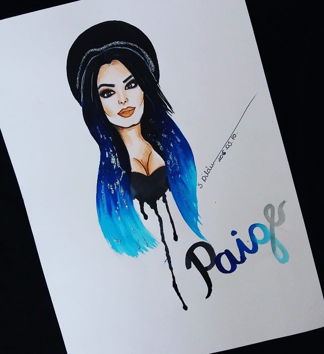 640x698 Wwe Superstar Paige Foundmyself - Wwe Drawing