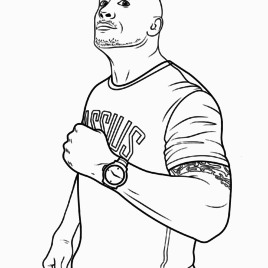 268x268 lita from wwe free coloring pages for wwe coloring games - Wwe Drawing Games