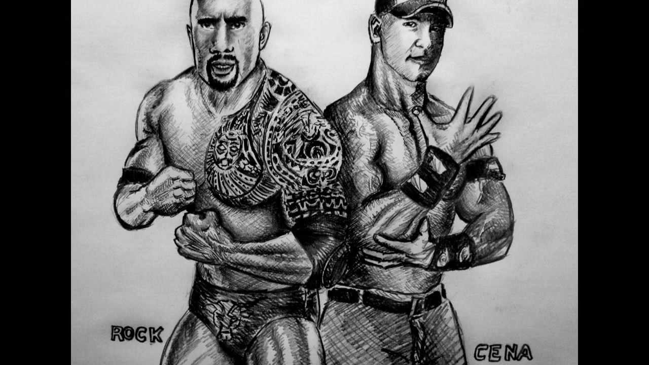1280x720 How To Draw - Wwe John Cena Drawing